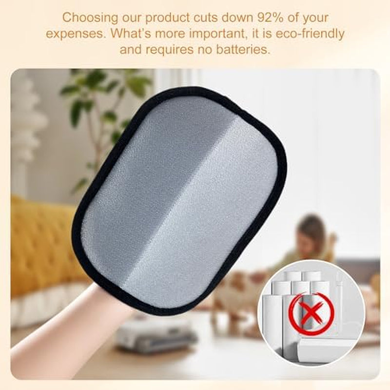 2Pcs Reusable Pet Hair Removal Gloves - Electrostatic Tool for Sofa, Bed & Car
