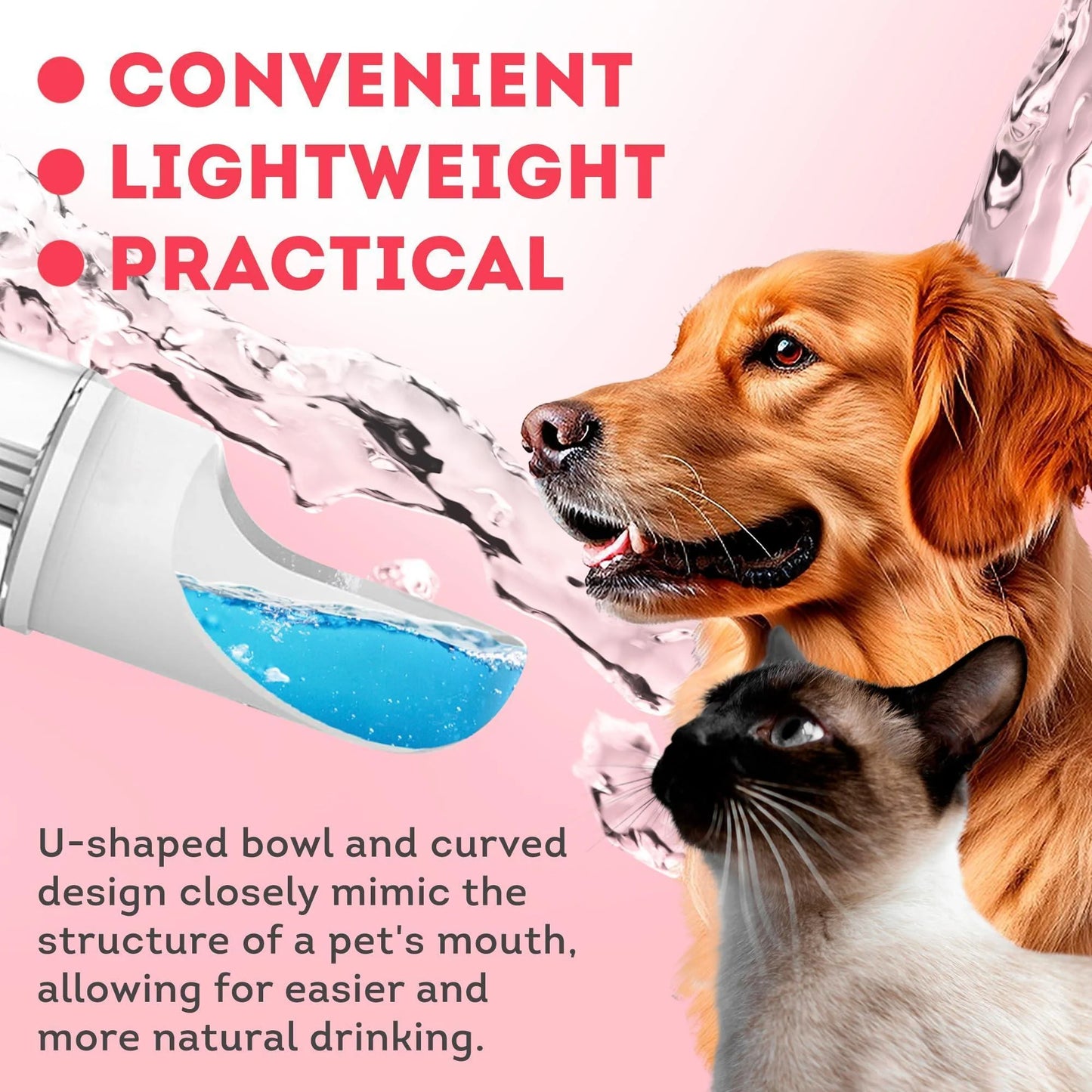 Portable Pet Water Bottle Dispenser