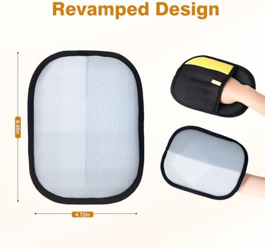 2Pcs Reusable Pet Hair Removal Gloves - Electrostatic Tool for Sofa, Bed & Car